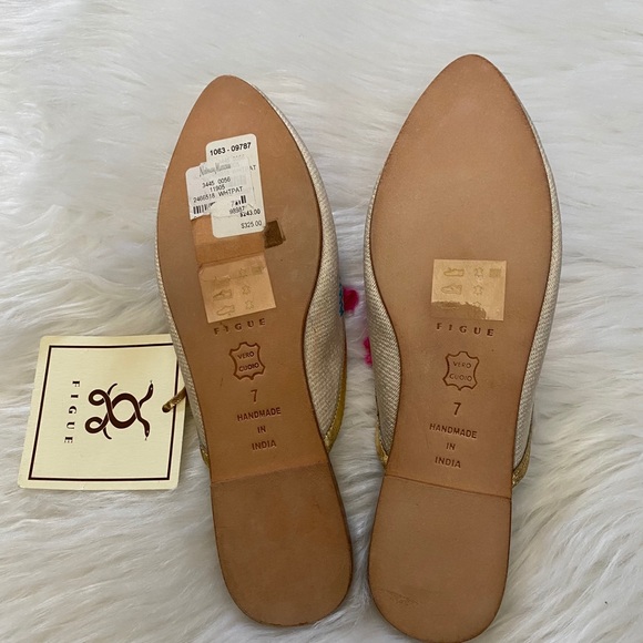 NEW in Box-FIGUE (Anthro) Joanna Embroidery-Audrey Slides 7 - Picture 5 of 5